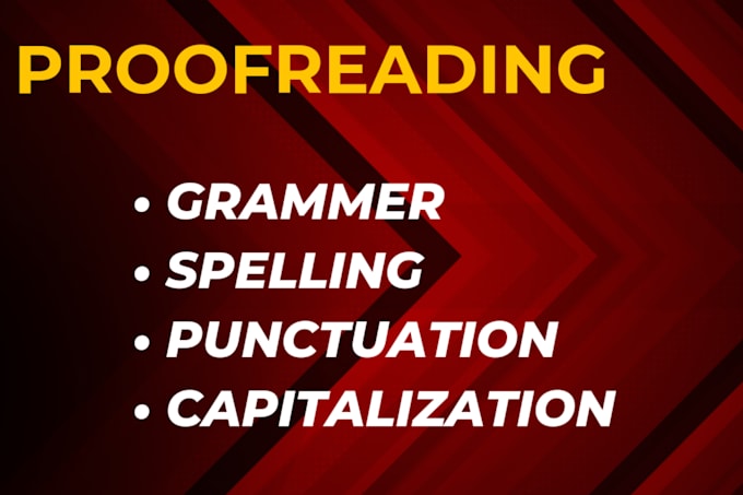 do proofreading and editing