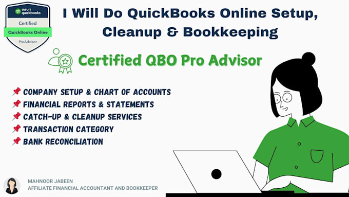 be your certified qbo accountant and bookkeeper