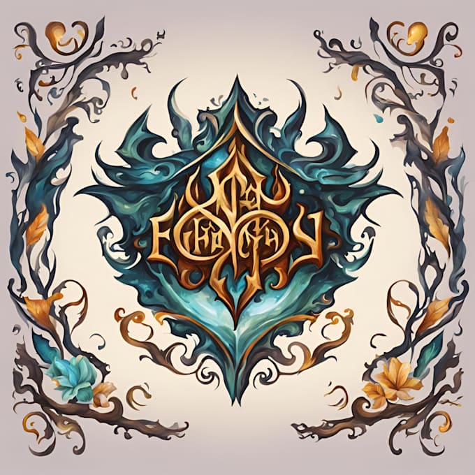 hand paint fantasy logo