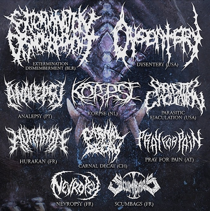 design a thrash metal band logo