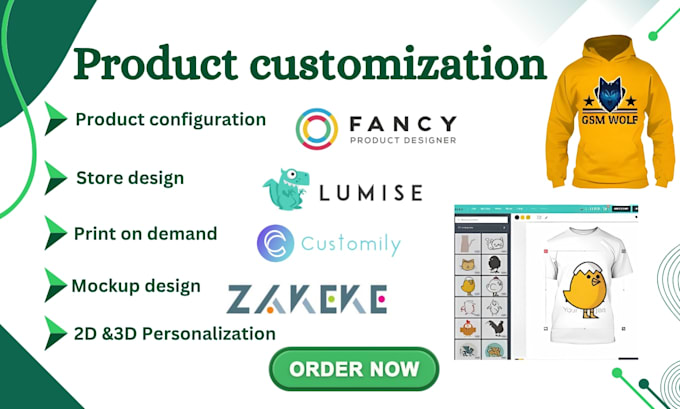 setup 2d 3d shopify zakeke, zazzle store, kickflip product customization store