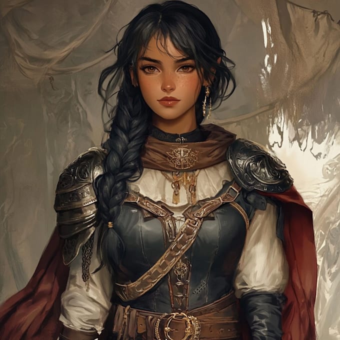create a oc character art and dnd character