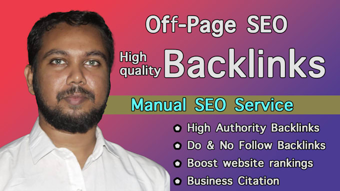 do monthly off page SEO with high da backlinks