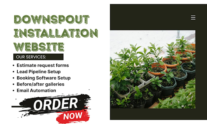 design flower bed maintenance gutter installation drainage downspout website
