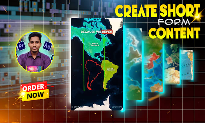 animate  custom short and map videos with motion graphics