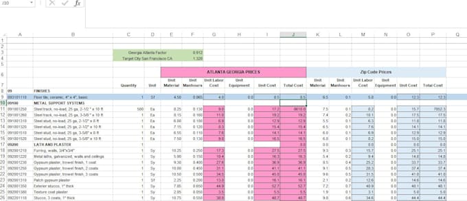 prepare cost database for usa, canada contractors as per zip code rsmeans