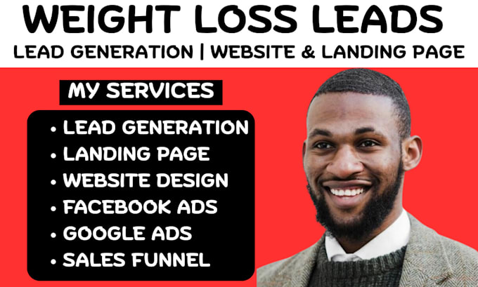 generate weight loss leads, health and fitness leads peptide semaglutide website