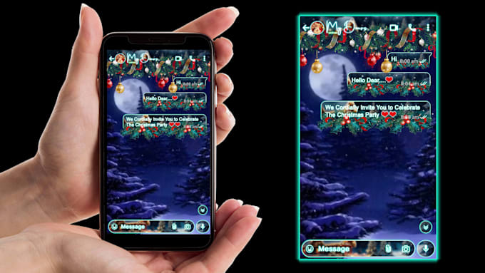 create trending christmas and new year digital invitation video
