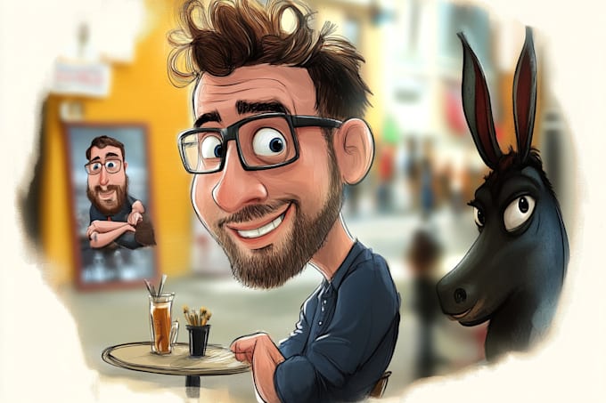 draw a caricatures portrait from your photo