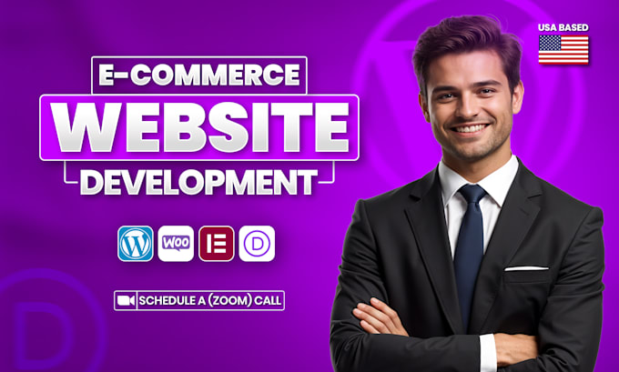 design  wordpress ecommerce website, woocommerce website, or online store