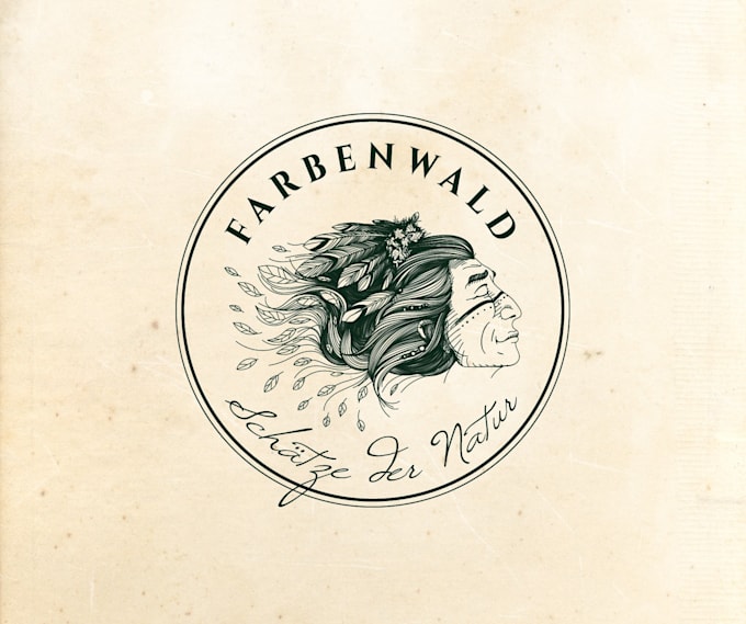 design illustrating shamans connection nature logo