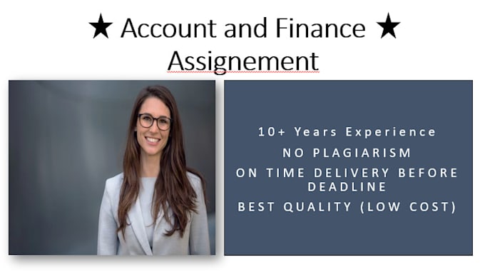 do accounting and finance assignment financial analysis