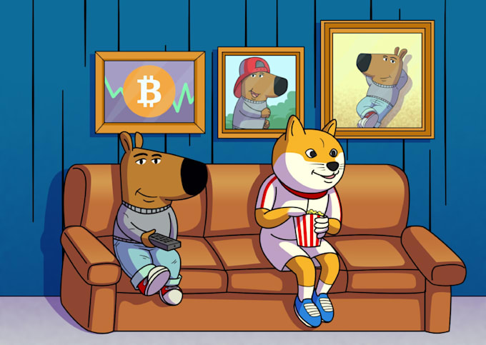 create custom funny meme coin art for your crypto project