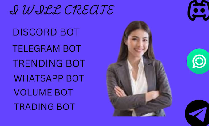 Develop a whatsapp bot, gpt powered bot and discord bot by Valentina_d0 ...
