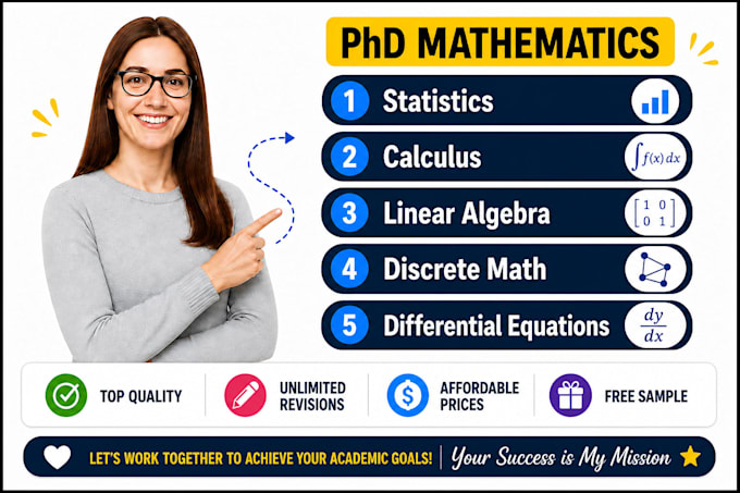 assist in statistics calculus linear algebra discrete math differential equation