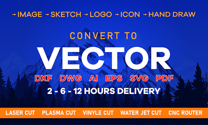 Vectorize your design photo or image to dxf and svg files for cnc ...