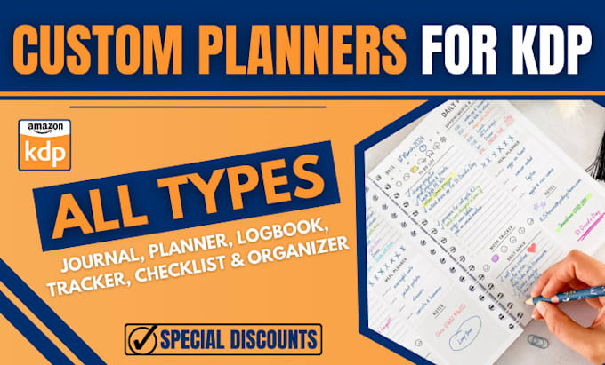 create any planner, journal, log or tracker in PDF file