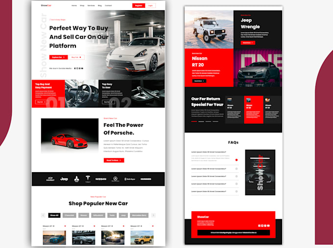 portfolio redesign website, design personal blog website