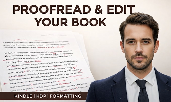 edit proofread and format your book for amazon kindle KDP paperback formatting