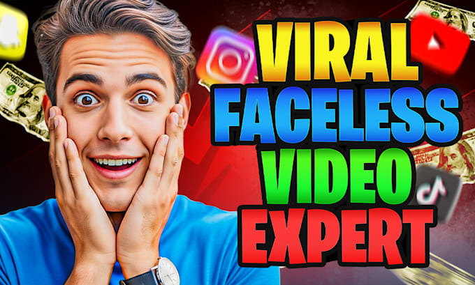 produce viral faceless youtube videos for your channel and all social media