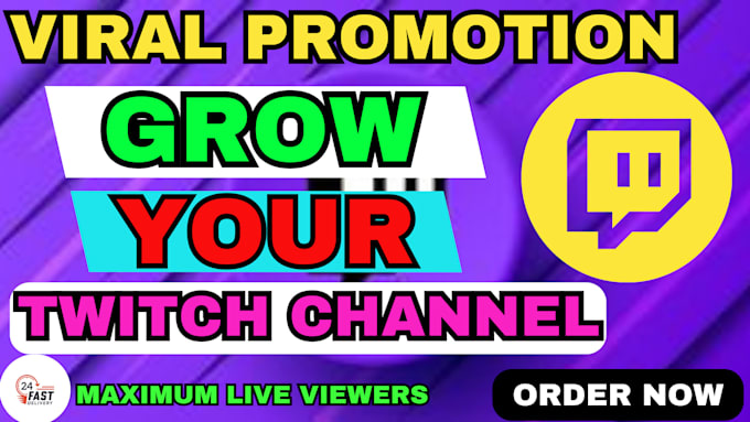 Organically promote and bring the live viewers to your twitch channel ...