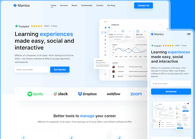 Design modern user friendly ui ux for mobile and web by Chaimaabaoub ...