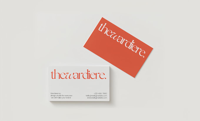 design a minimal and modern business card