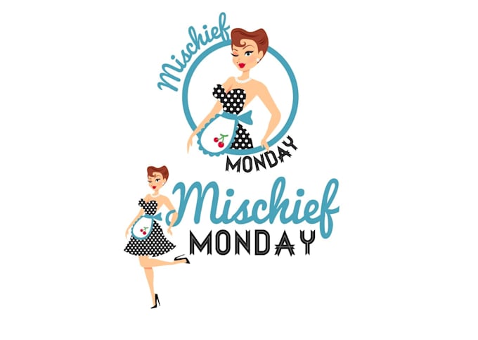 Design vintage pin up fashion logo by Courtey_parisia | Fiverr