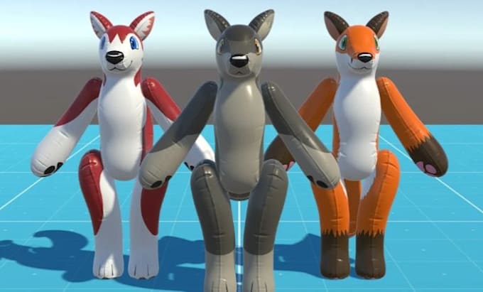 create custom 3d model furry avatar vrchat avatar vrc vtuber avatar for vrchat