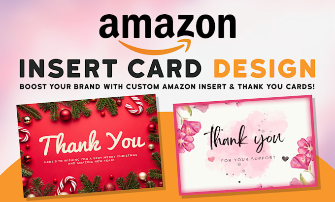 Design professional amazon thank you cards and product insert cards by ...