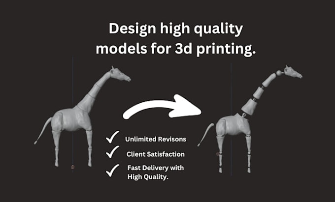 design high quality models and objects for 3d printing