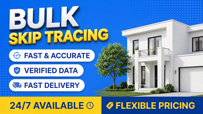 do bulk skip tracing real estate with high accuracy
