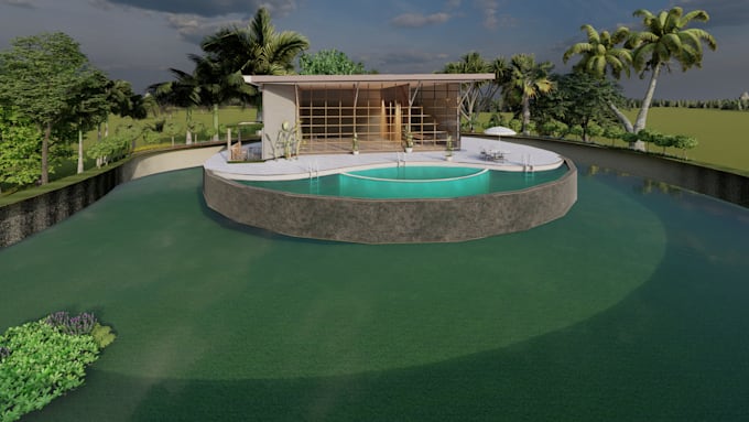 do exterior , interior , floor plan 3d design with sketchup and rendering