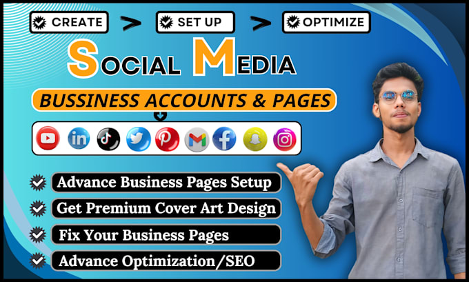 Create and set up your social media accounts and setup facebook ...