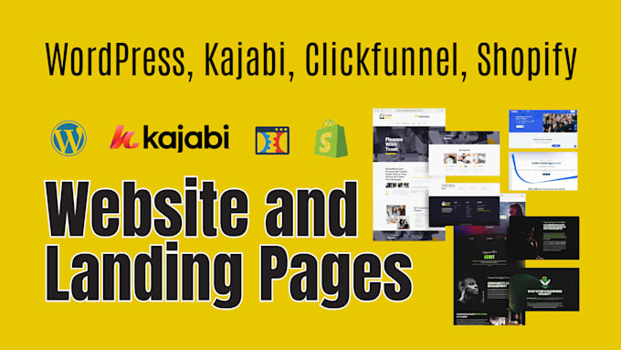 do wordpress, kajabi wix and landing pages