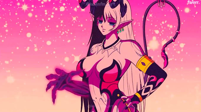 2d animation, anime animation, anime music video, 2d japanese anime, anime game
