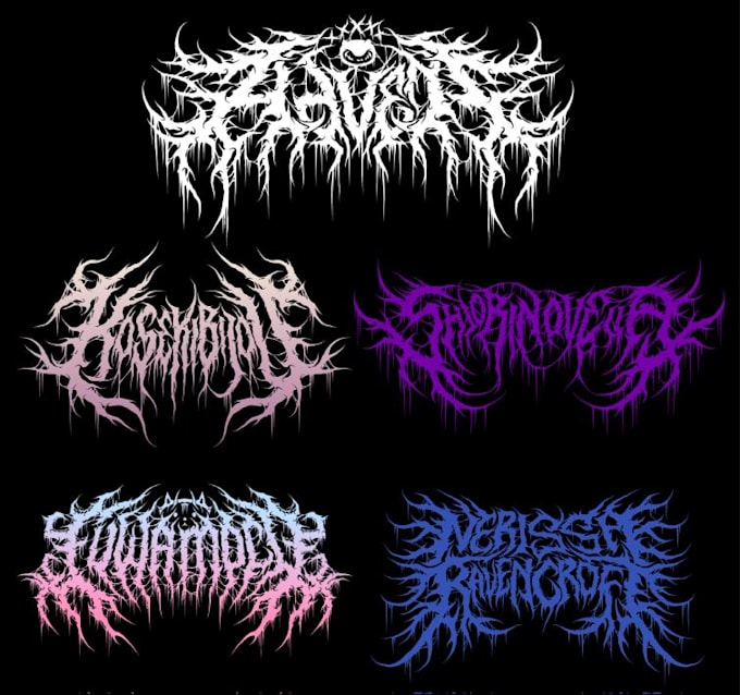 create a unique hand drawn doom logo