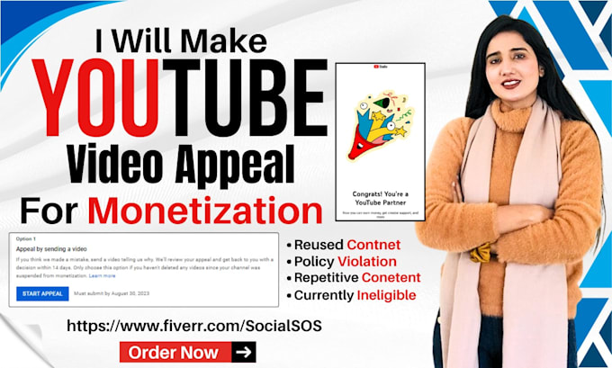 make successful youtube appeal video for reused content monetization susp