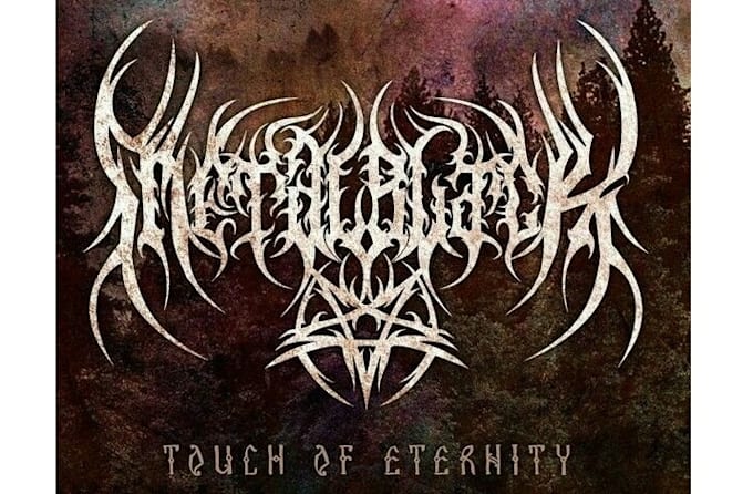 design a brutal gore metal logo