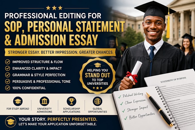 edit your personal statement, sop and college essay