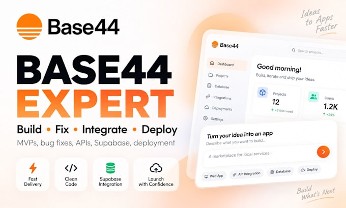 build fix integrate and deploy your base44 app