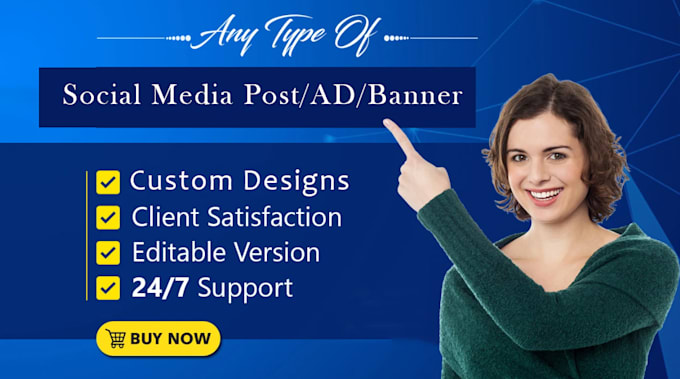 design instagram, facebook posts and ad creatives