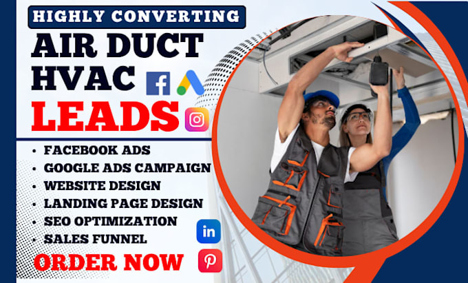 generate air duct cleaning leads hvac leads air duct website cleaning website