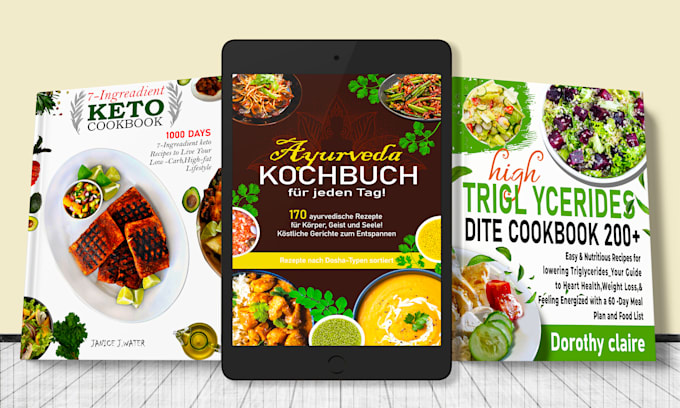 create a unique cookbook cover, a recipe book cover