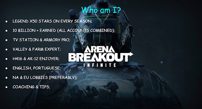 be your arena breakout infinity partner