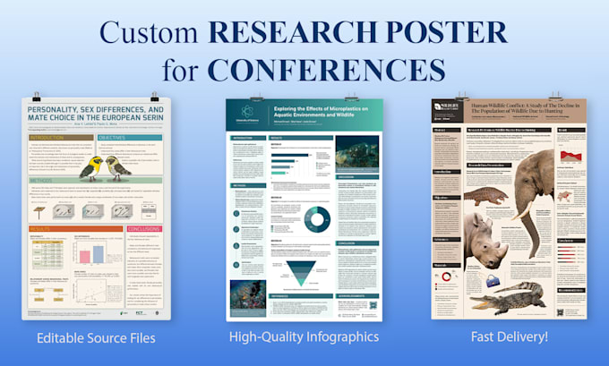 design scientific research poster or presentation for conference