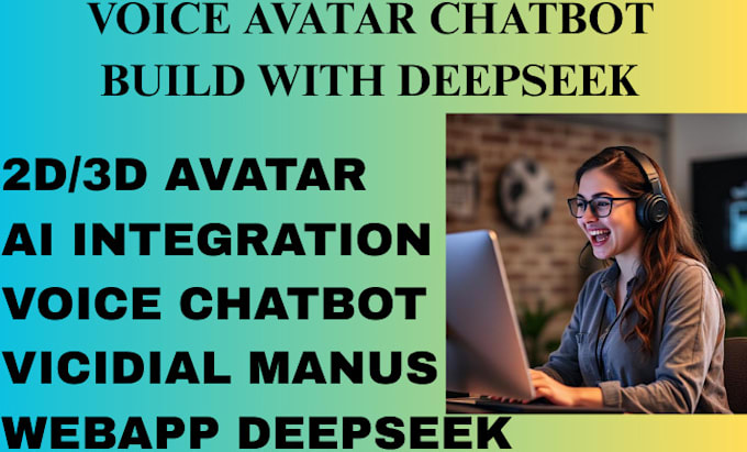 build ai voice chatbot webapp deepseek, 2d,3d avatar, vicidial manus integration