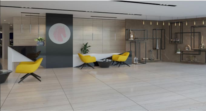design office interior in details