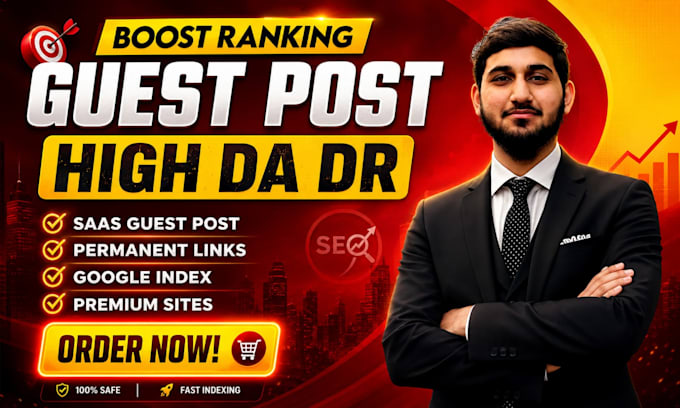 do SEO optimized saas guest post with high da DR backlinks