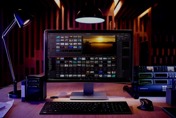 the editing of a video